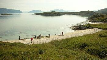 Sandvær, øyriket nordvest for Tromsø.